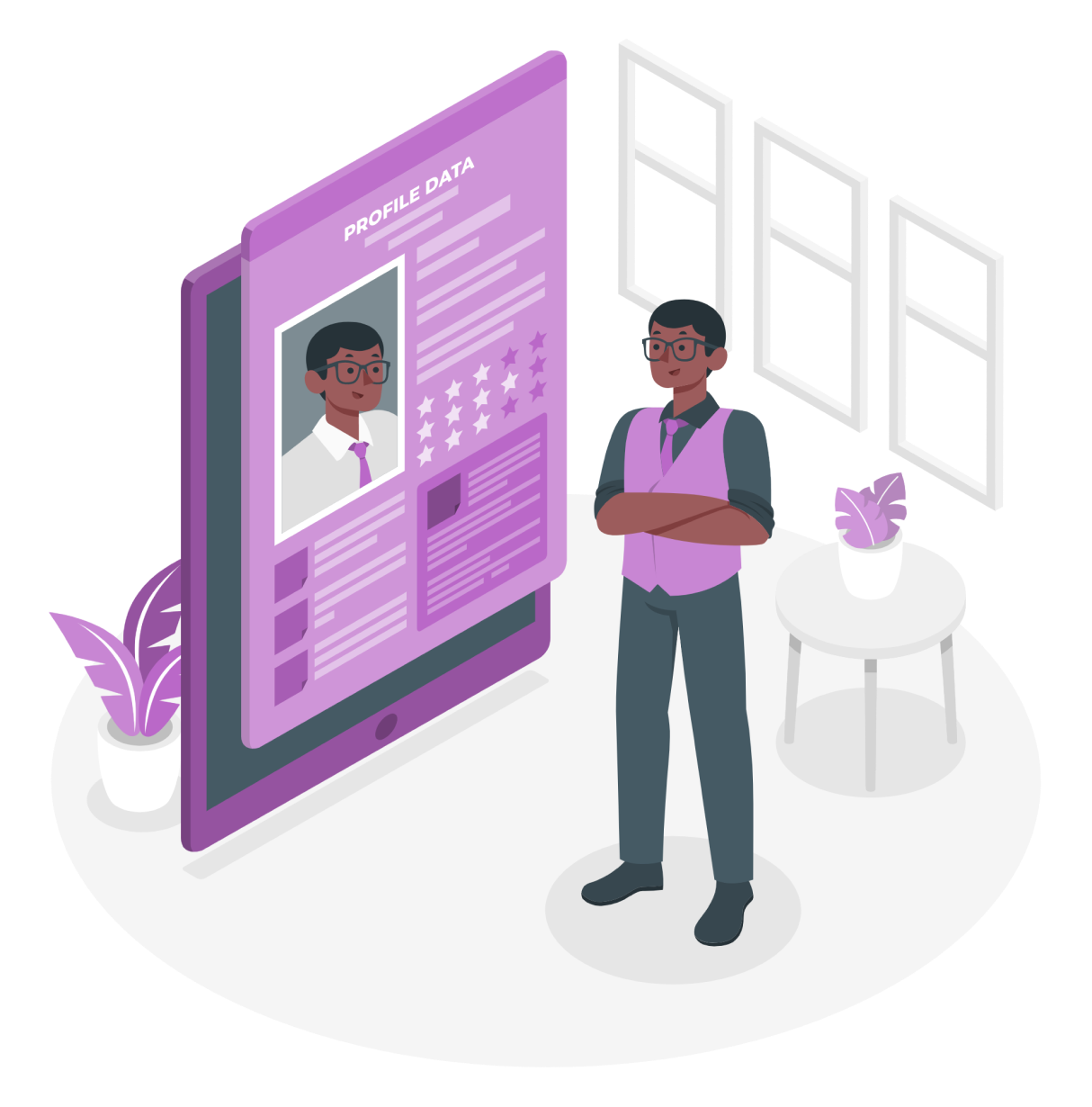 Professional with application interface